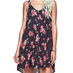 Gypsy Warrior Juniors Floral Mini Dress XS
